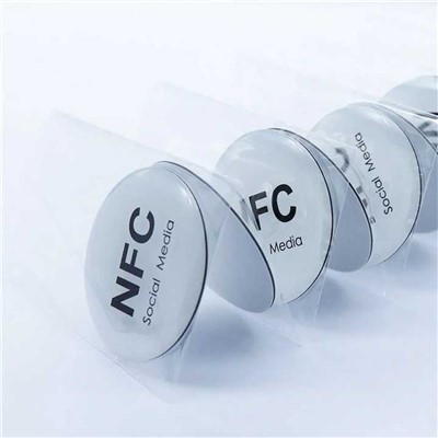 สติ๊กเกอร์โซเชียลมีเดียต่อต้านโลหะ NFC